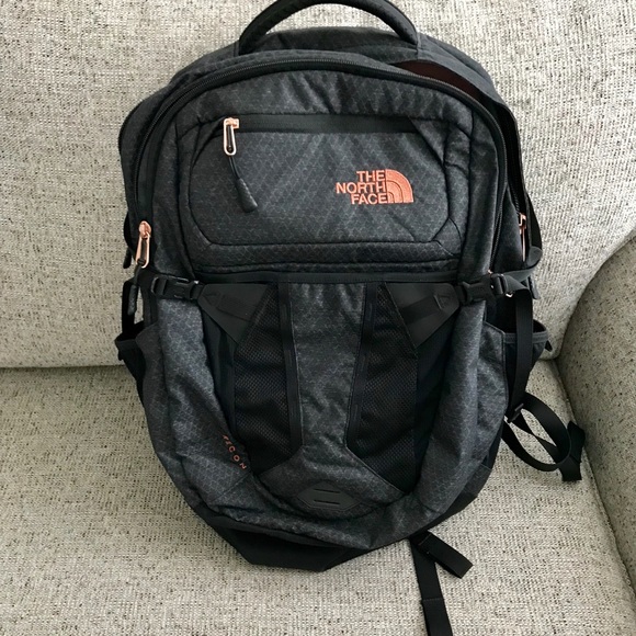 north face rose gold backpack